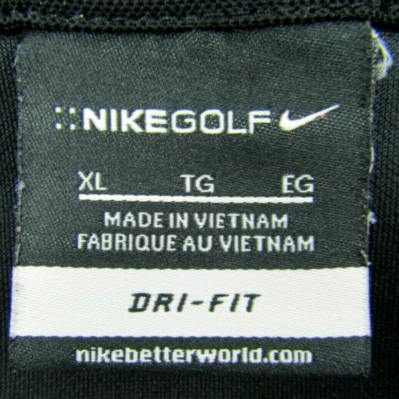 Nike Golf Black Polo Shirt Guiness Blonde Logo - Picture 4 of 8